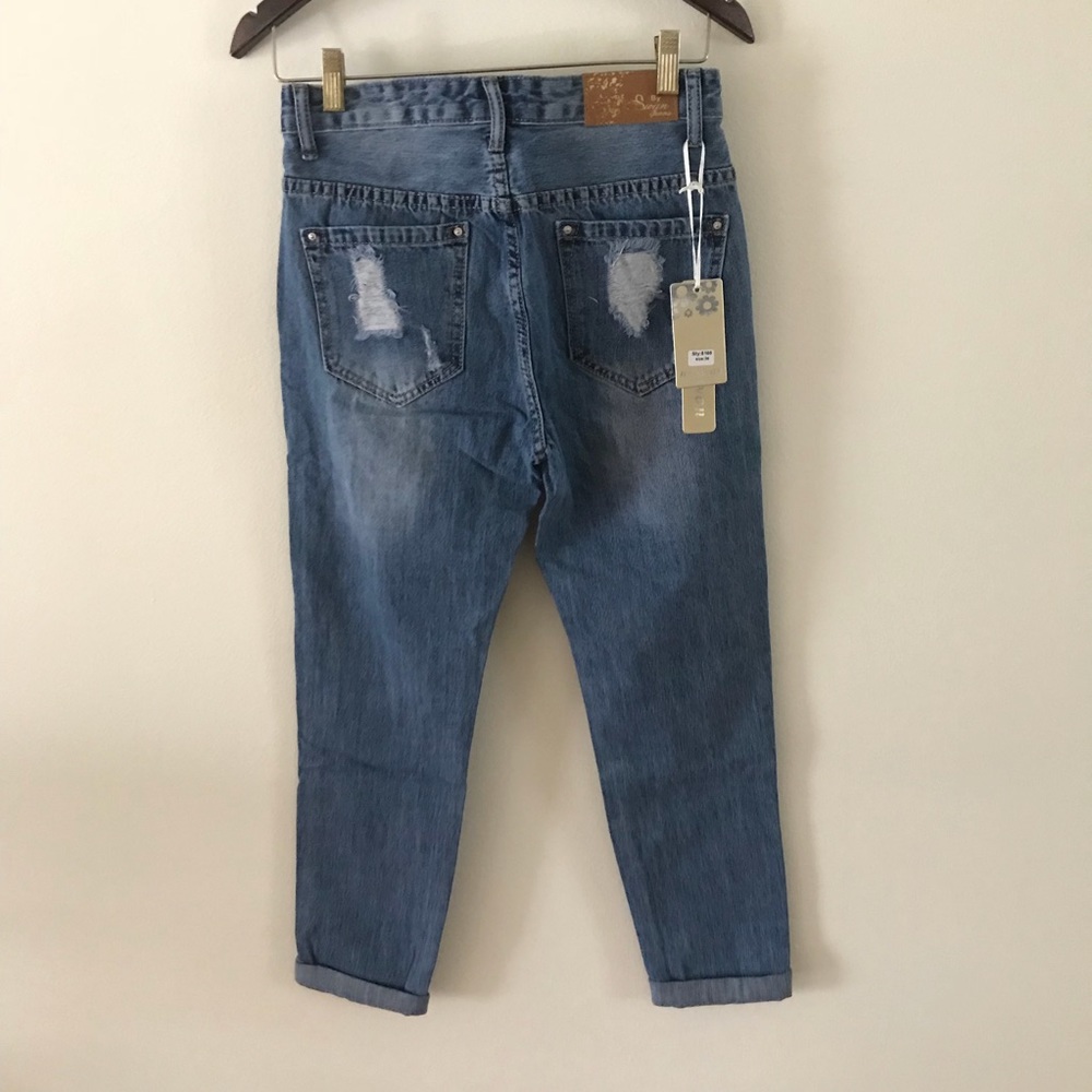 ♦️SOLD♦️ Distressed Denim Jeans By Swan - Picture 6 of 8